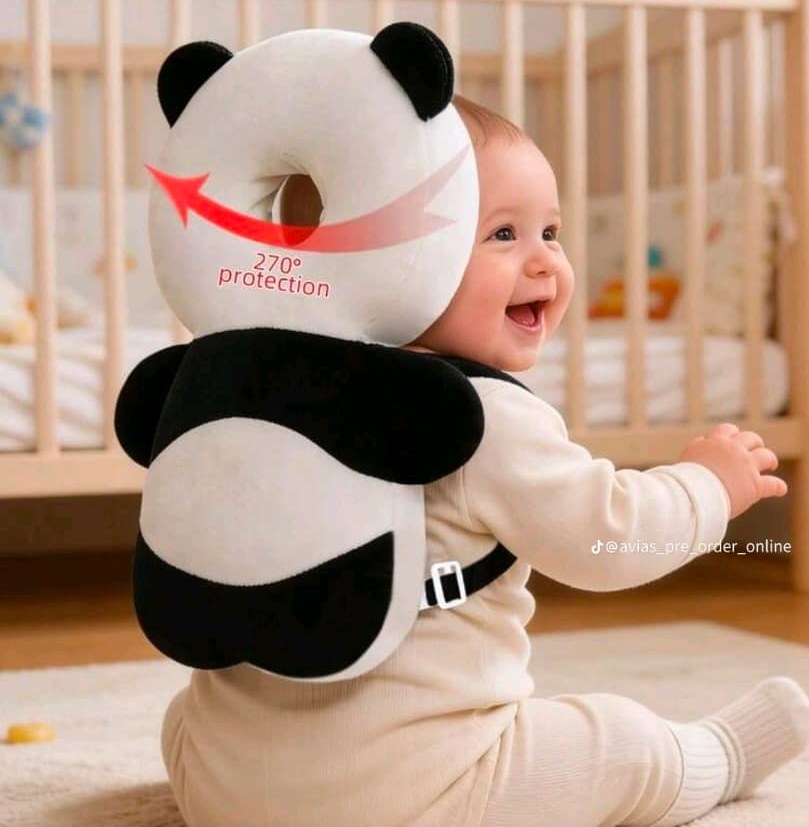 Panda baby head and back protector
